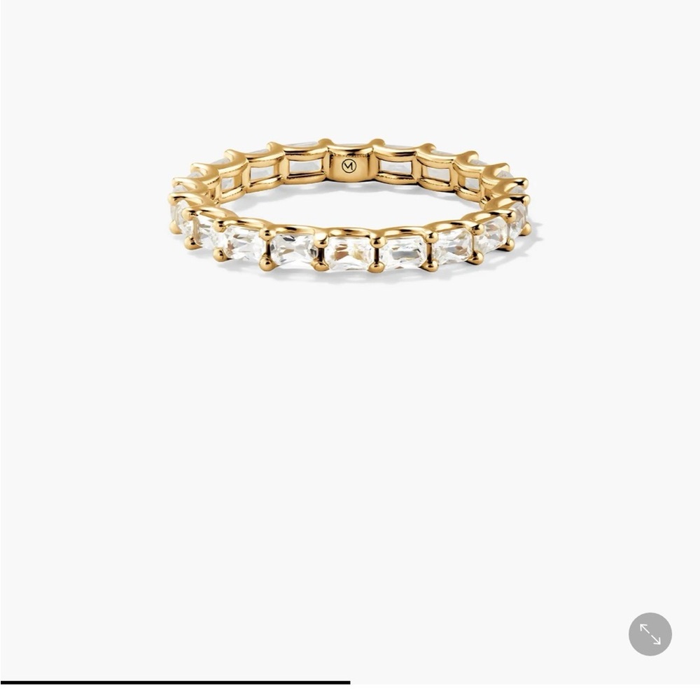 Mejuri Gold Eternity Band with Clear Stones - Women Jewelry